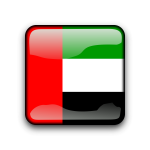 United Arab Emirates flag button