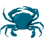 Vector image of blue crab