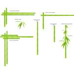 Bamboo vector drawing