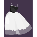 Ballet dress vector drawing