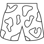 Beach shorts vector image