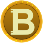 Golden bitcoin coin