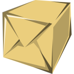 Image of envelope style cardboard box