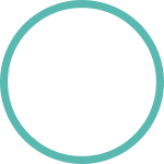 Turquoise circle