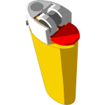 Vector image of plastic kettle