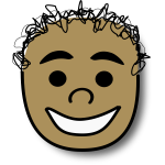 Vector image of happy kid avatar