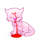 Bleeding cat