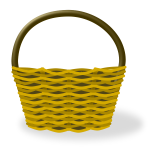 Empty shopping basket vector image