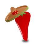 Vector illustration of Mexican chili