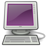 Pony desktop computer vector image