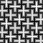 Grey scale crosses in a pattern