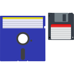 Two floppy disks