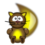 Funny cat mascot vector drawing