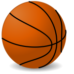 Basketball ball vector image