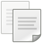 Vector illustration of copy and edit computer icon