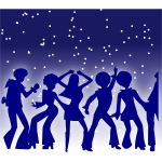 Dance party vector graphics