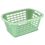 Plastic laundry basket vector drawing