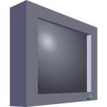 3d image of a television set