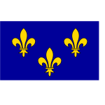 ÃŽle-de-France  region flag vector graphics