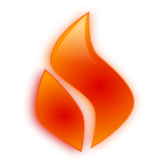 Vector clip art of flame