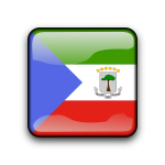 Equatorial Guinea flag button