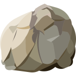 Harvestable rock vector illustration