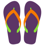 Flipflops vector illustration