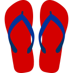 Flipflops vector drawing