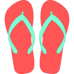 Flipflops vector clip art