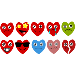 Emoji hearts