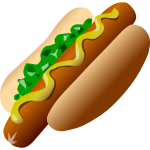 Hot-dog vector image