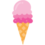 Ice cream in a cone