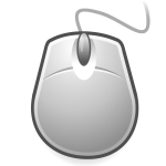 Vector graphics of egg shaped computer mouse