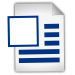 Word file icon vector drawing