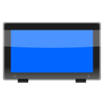 LCD widescreen monitor vector image