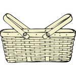 Picnic basket vector