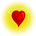 Vector illustration of happy heart