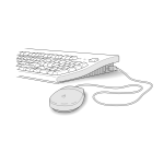 Vector illustration of keyboard Apple mouse