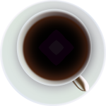 Vector image of coffee or tea in cup