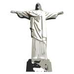 Vector illustration of Christ the Redeemer statue