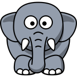 Cartoon elephant