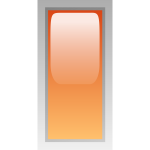 Rectangular orange box vector illustration