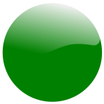 Green round Icon ln