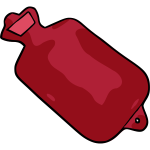 Red hot water bottle