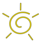 Sun vector image