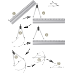 Triangular compass rule