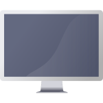 Computer monitor vector image