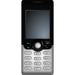 Cellular phone vector clip art