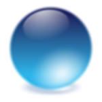 Blue ball vector image