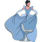 Woman in a ball gown